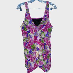 A Shore Fit Tankini Top Size 14 NWOT